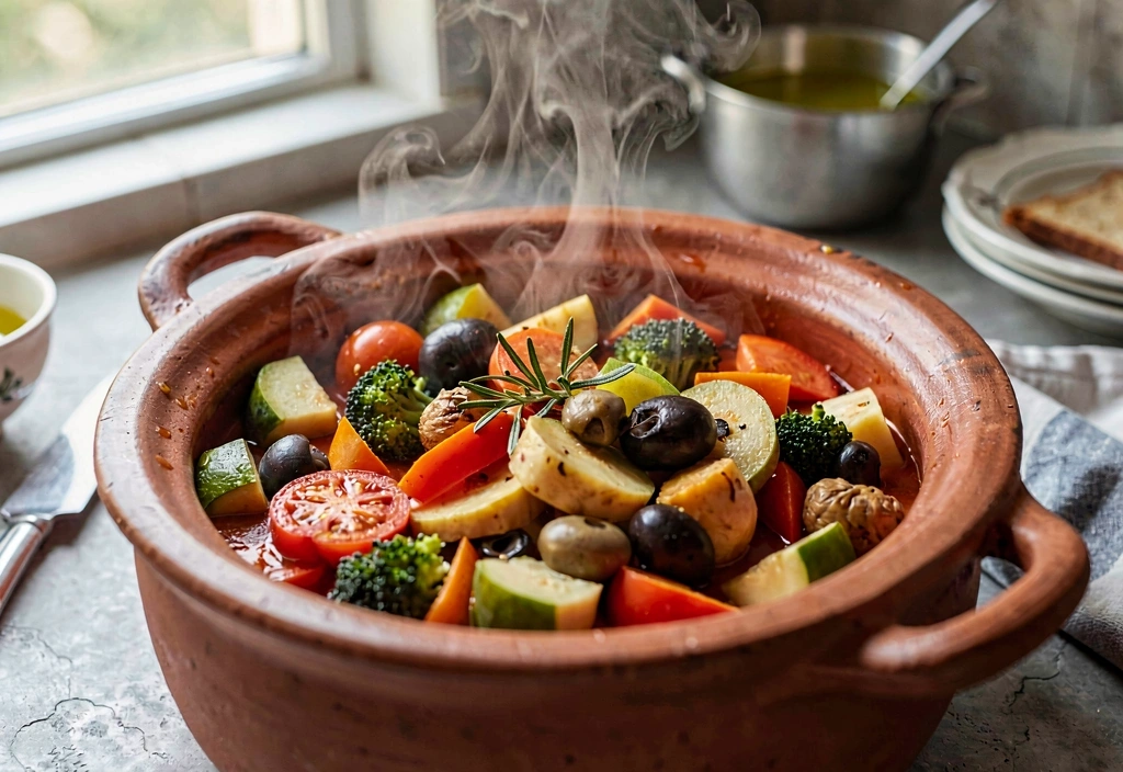 Olla de barro tradicional